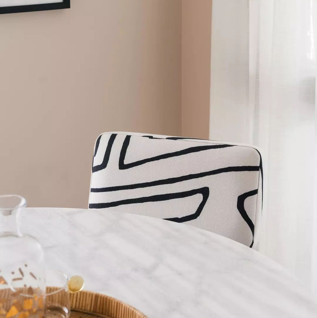 Alfama Dining Chair - Zebra Black & White