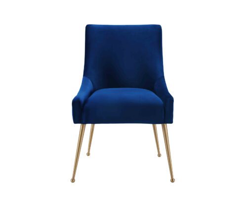 Liang & Eimil – Cohen Dining Chair – Marine Blue Velvet (4)