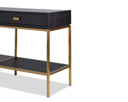 L&E Levi Dressing Table – Wenge Ash Veneer – Brass painted (5)