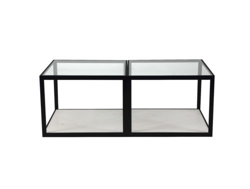 Liang & Eimil Tamon Coffee Table White Marble Matt Black GM-ST-160