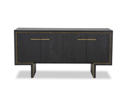 Liang & Eimil Tigur Sideboard Black Ash Veneer Gold Plating GM-SB-147