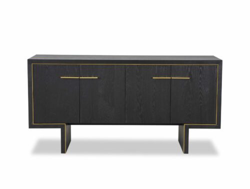 Liang & Eimil Tigur Sideboard Black Ash Veneer Gold Plating GM-SB-147