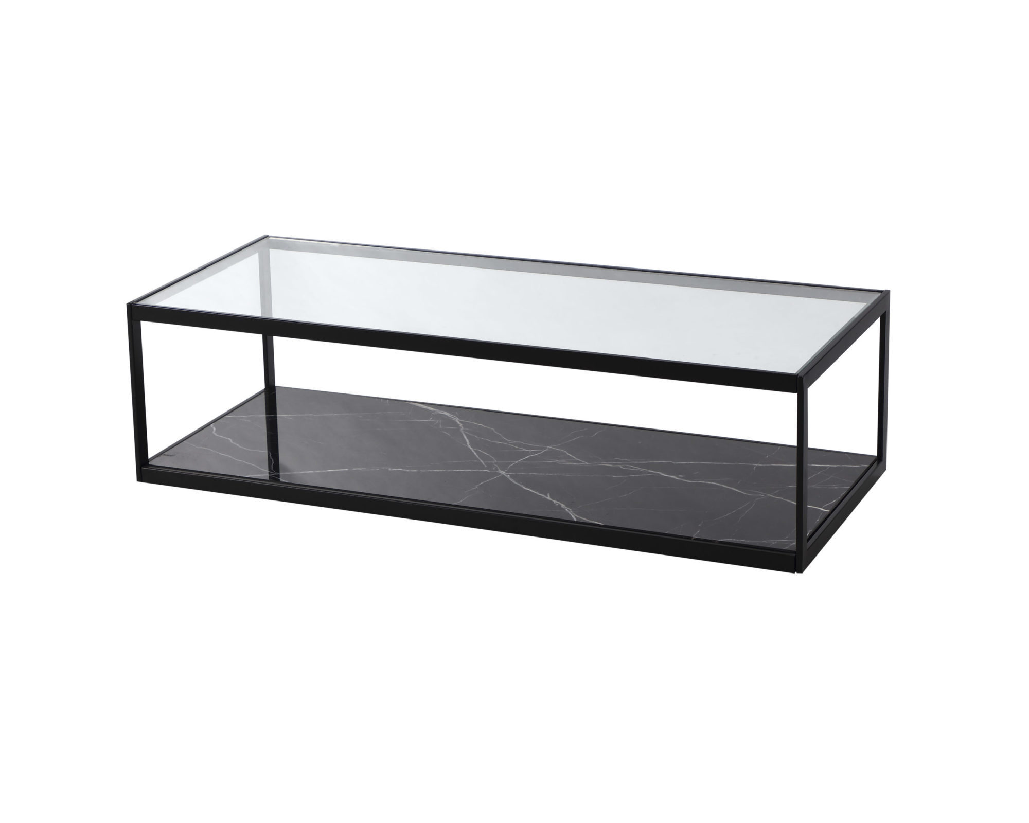 Black glass outlet coffee table rectangle