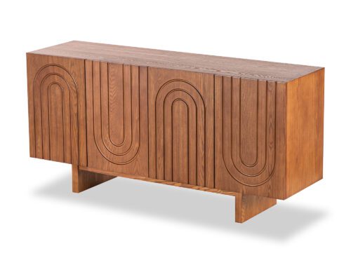 Liang & Eimil Origin sideboard in classic brown wood and has 4 doors