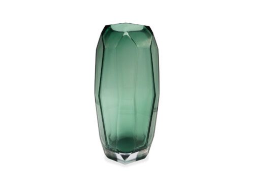 Liang & Eimil's Emerald green glass vase medium