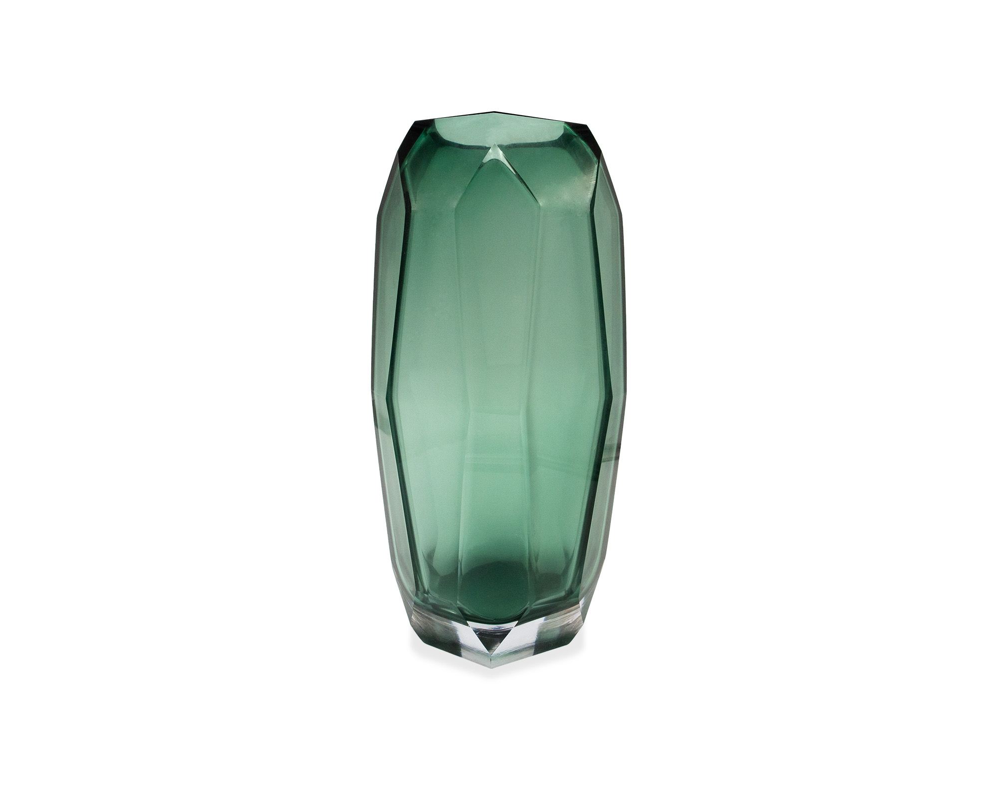 Liang & Eimil's Emerald green glass vase medium
