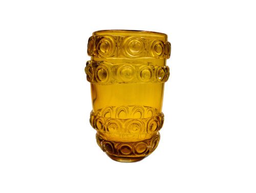 Liang & Eimil Bumble large amber glass vase