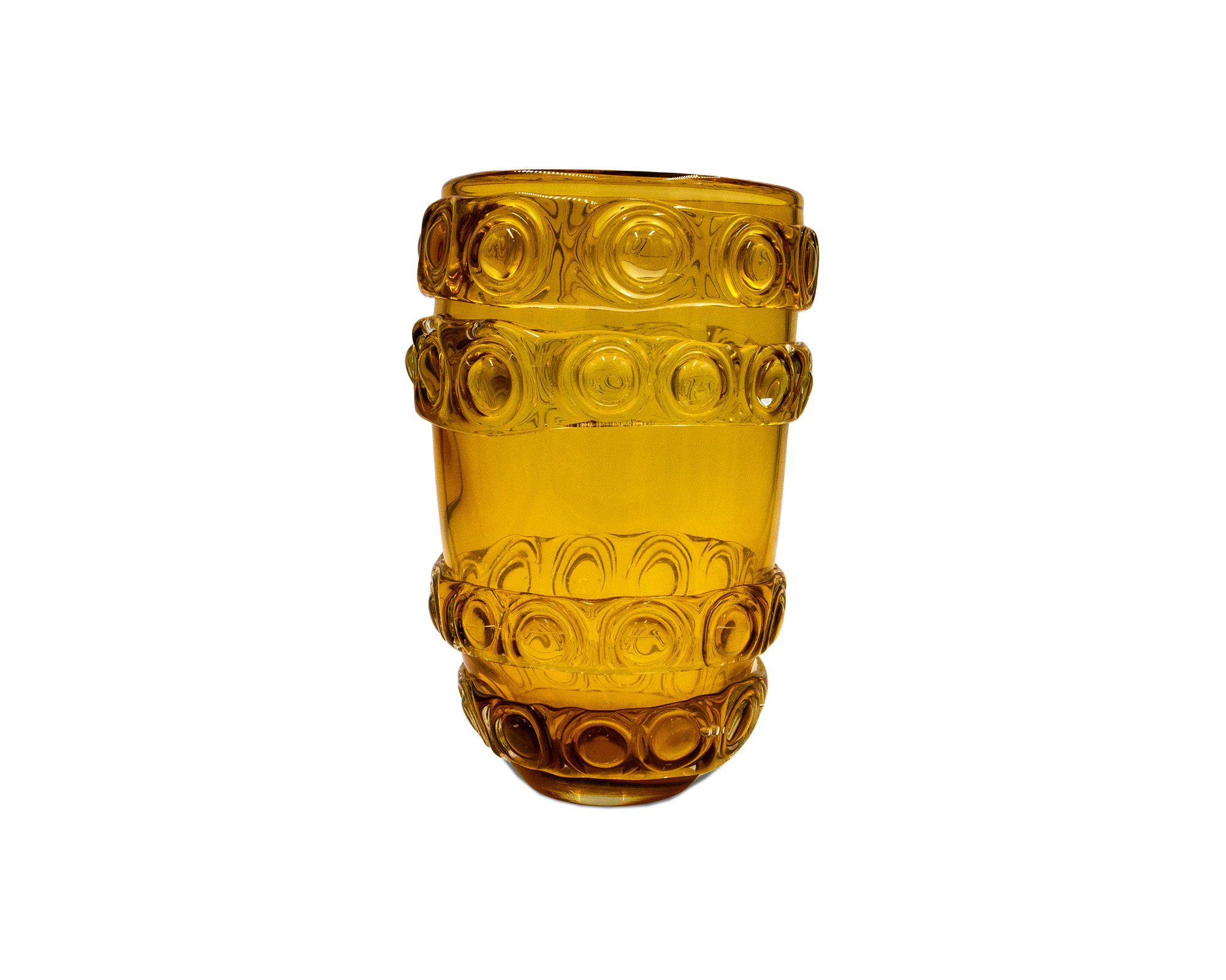 Liang & Eimil Bumble large amber glass vase