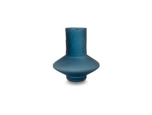 Liang & Eimil Rei blue glass vase, small