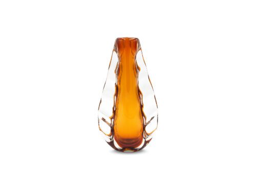 Liang & Eimil's Astell crystal amber vase, small