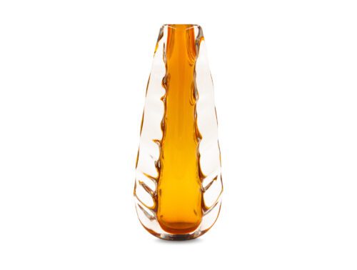 Liang & Eimil's Astell crystal amber vase, large