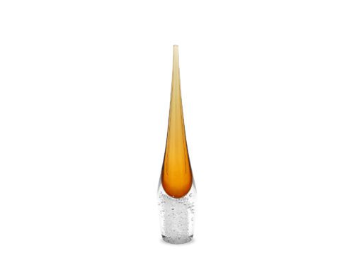 Liang and Eimil's Ellis small crystal amber vase