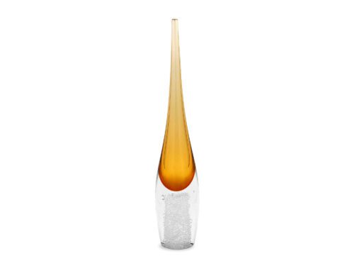 Liang and Eimil's Ellis large crystal amber vase