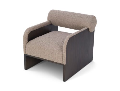 LE023-OCH-010 - L&E - Liang & Eimil Elis Occasional Chair in Beverly Boucle Espresso Grey