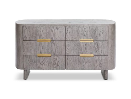 Lettos Chest of Drawer - Silver Black Oak