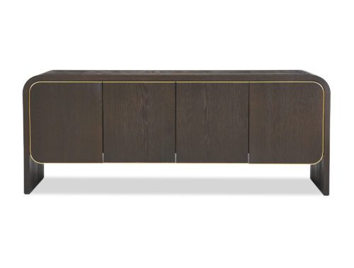 Liang & Eimil - Walter Sideboard - Textured Grey Oak & Brass